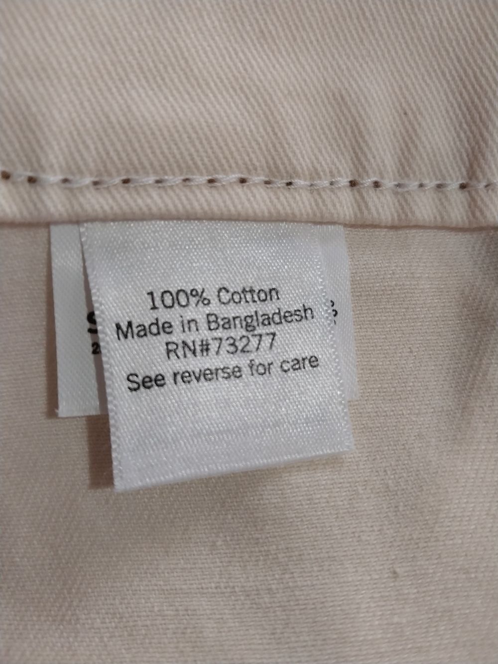 SO High-Rise Cargo Jeans in Cream with Contrast Stitching SIZE M - Picture 15 of 16